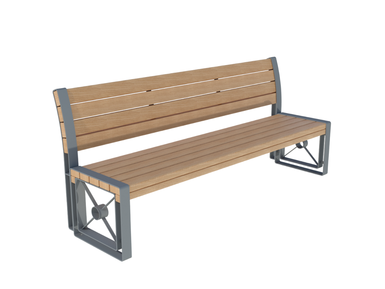 Bench with back 